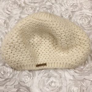 Cream Knit Lauren Ralph Lauren Beret